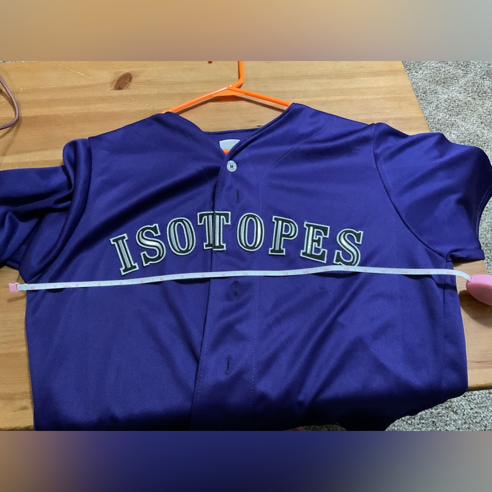 Albuquerque Isotopes baseball purple unisex youth extra large jersey and hat set - Picture 6 of 11